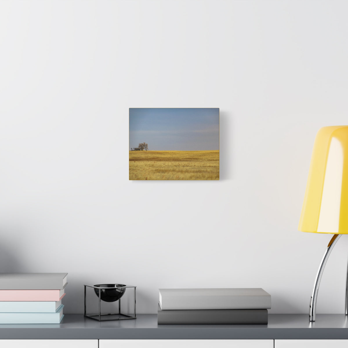 Prairie Field Canvas Print — Minimal Landscape Wall Art