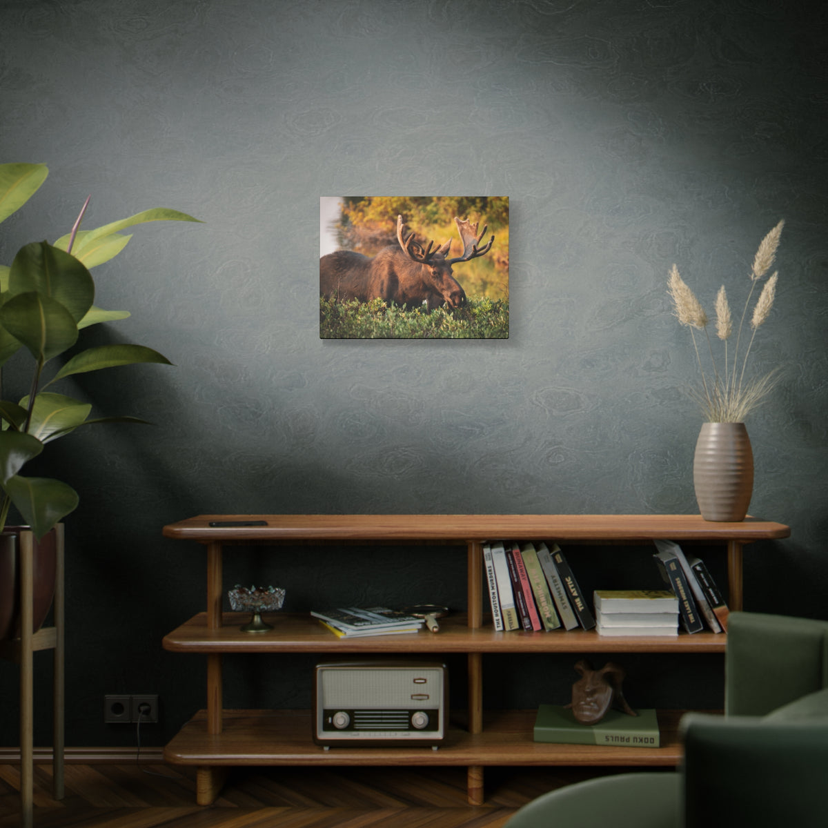 Bull Moose Wall Art Matte Canvas