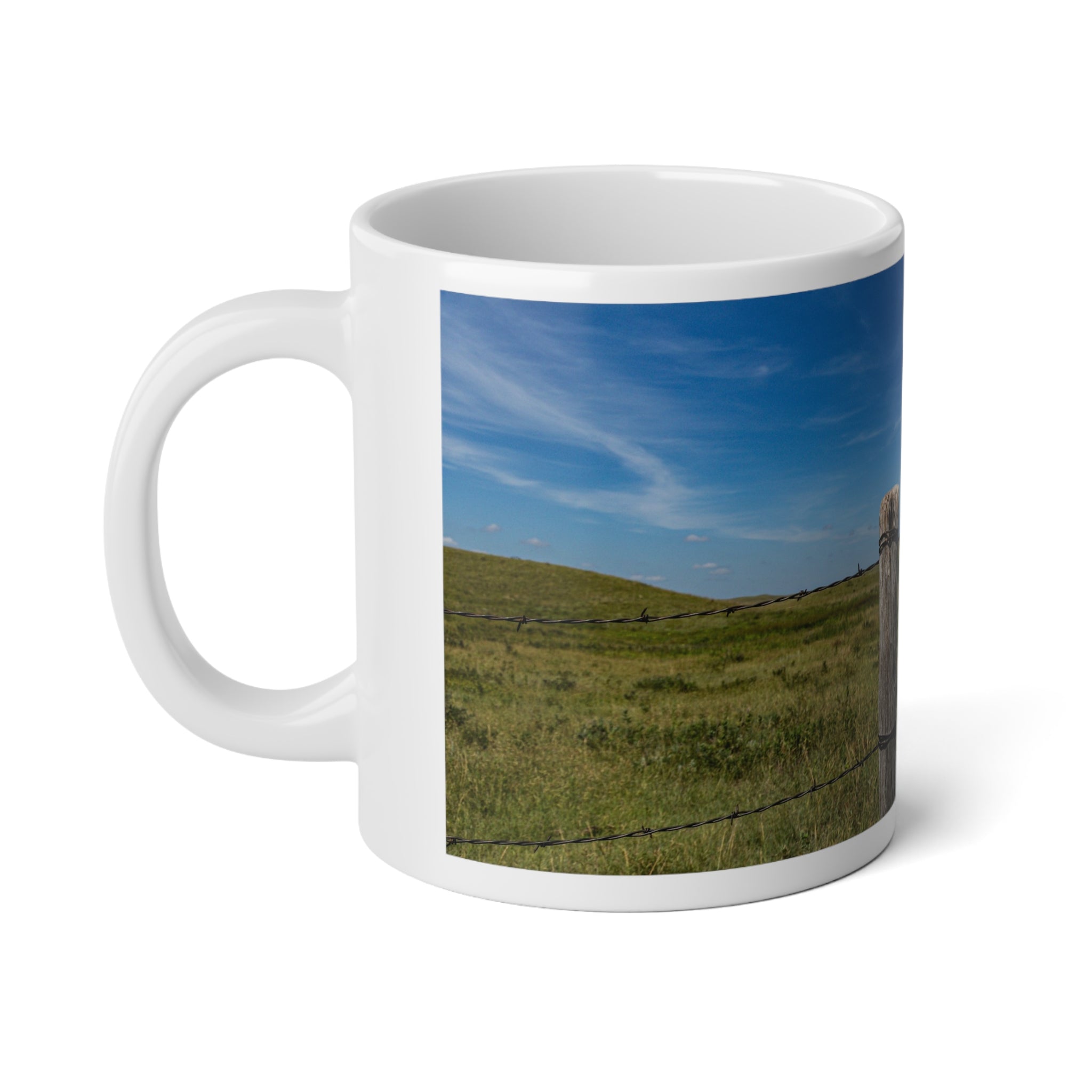 20oz Jumbo Mug — Vintage Prairie Windmill Scenic Photo Coffee Cup