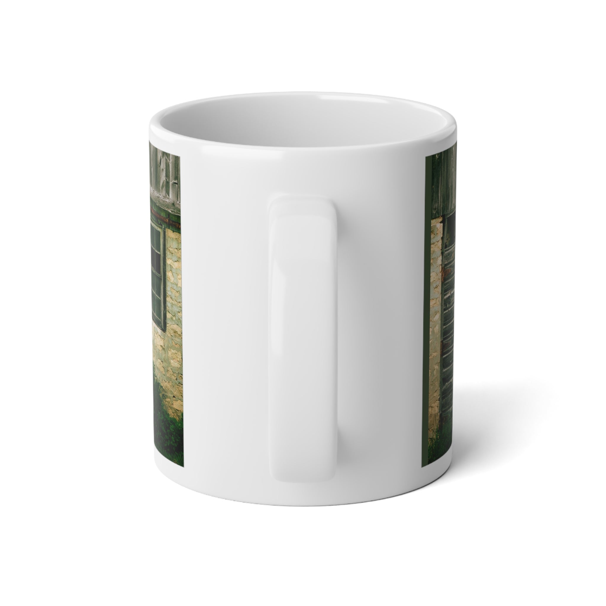 20oz Jumbo Mug — Rustic Barn Window Photo Coffee Mug