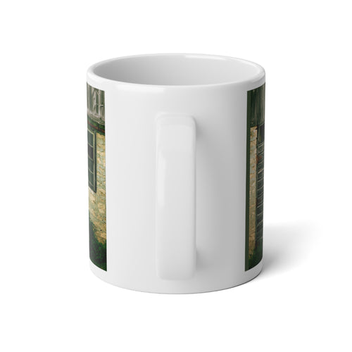 20oz Jumbo Mug — Rustic Barn Window Photo Coffee Mug
