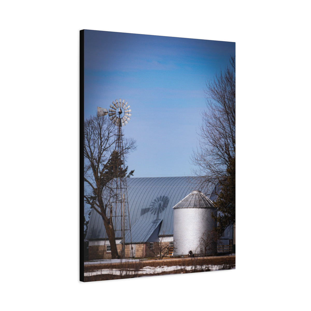 Windmill Shadow | Matte Canvas
