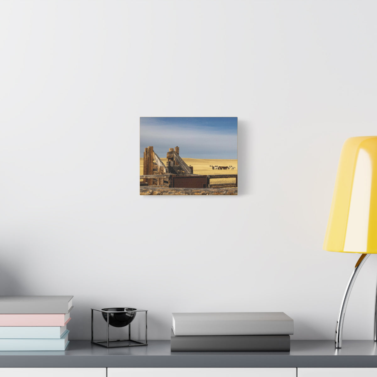 Rustic Open Range Horse Canvas Print — Stretched Matte Wall Art