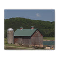 Rustic Lakeside Barn Canvas Print — Matte Stretched Wall Art