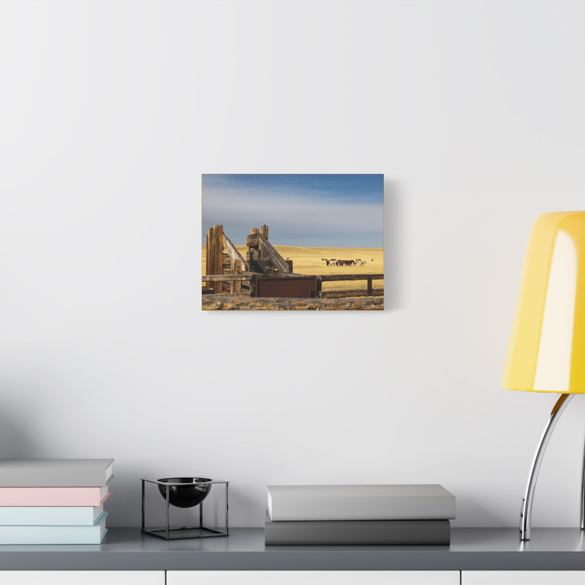 Rustic Open Range Horse Canvas Print — Stretched Matte Wall Art