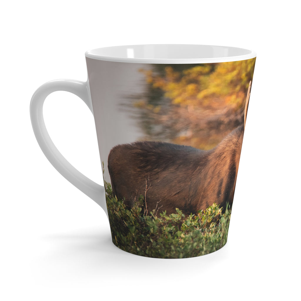 Bull Moose Photo Latte Mug | Wildlife Nature Coffee Cup