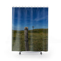 Copy of Sky Tower Shower Curtain — Blue Cloud Photography Bathroom Decor