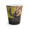 Bull Moose Antlers Latte Mug | Wildlife Photography, Nature Coffee Cup