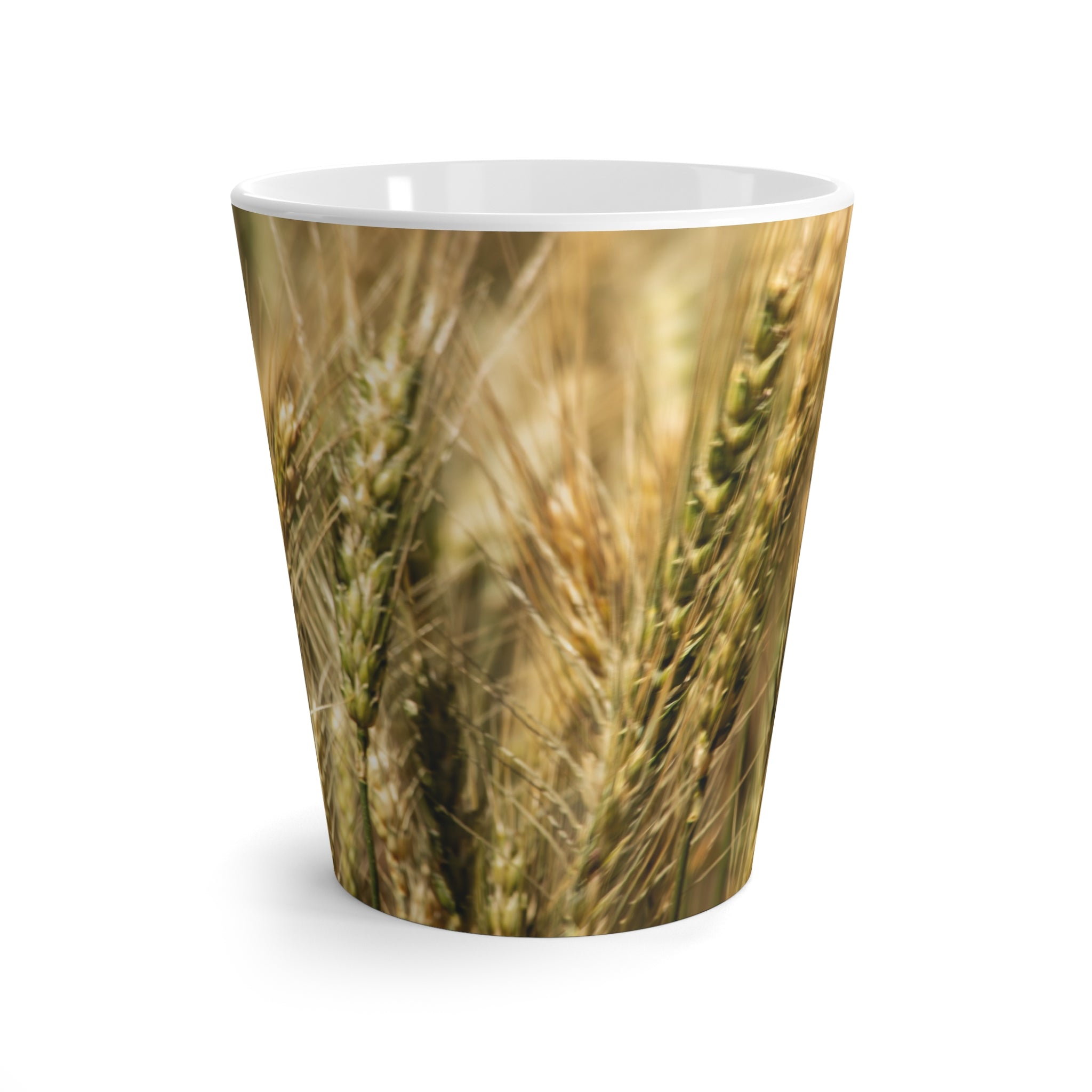 Wheat Field Latte Mug — Rustic Harvest Coffee Cup