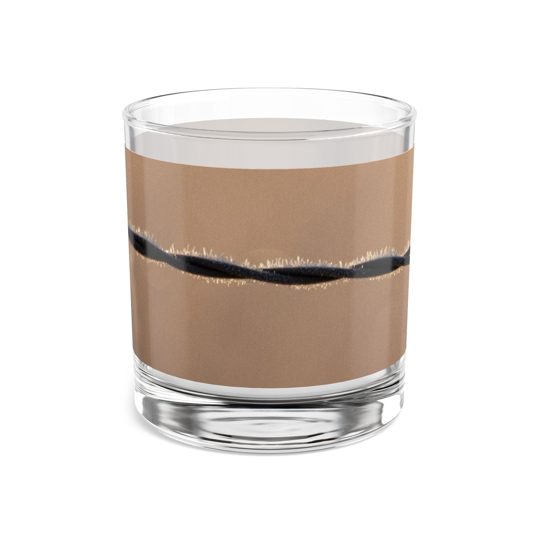 Barbed Wire Rocks Glass — 10oz Whiskey Tumbler with Rustic Western Design
