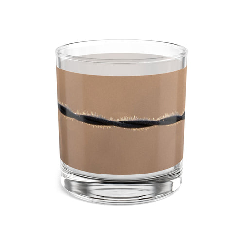 Barbed Wire Rocks Glass — 10oz Whiskey Tumbler with Rustic Western Design