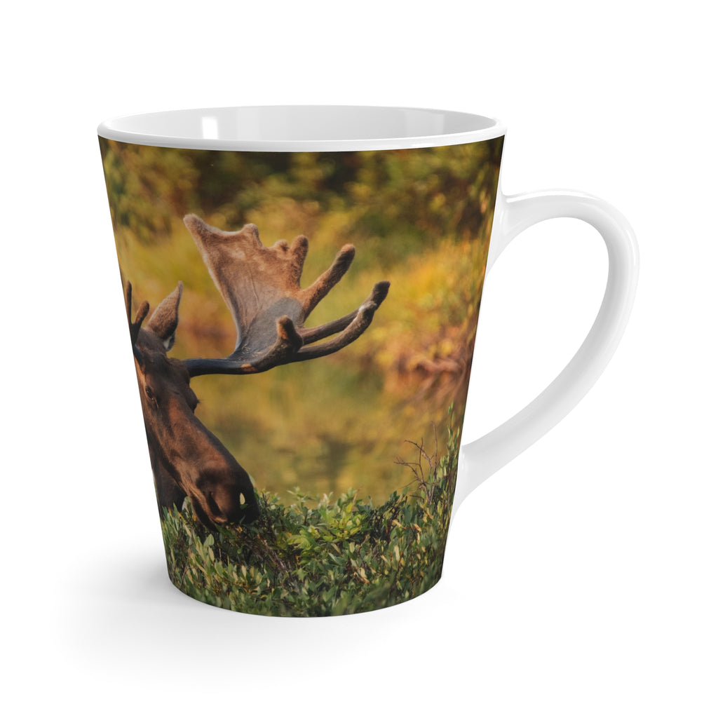 Bull Moose Photo Latte Mug | Wildlife Nature Coffee Cup