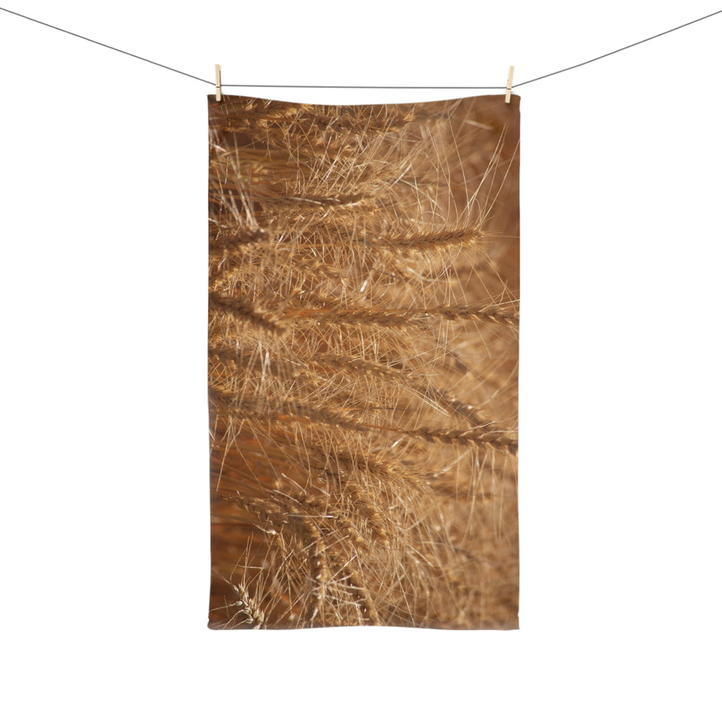 Wheat Field Hand Towel – Golden Harvest Kitchen & Farmhouse Décor
