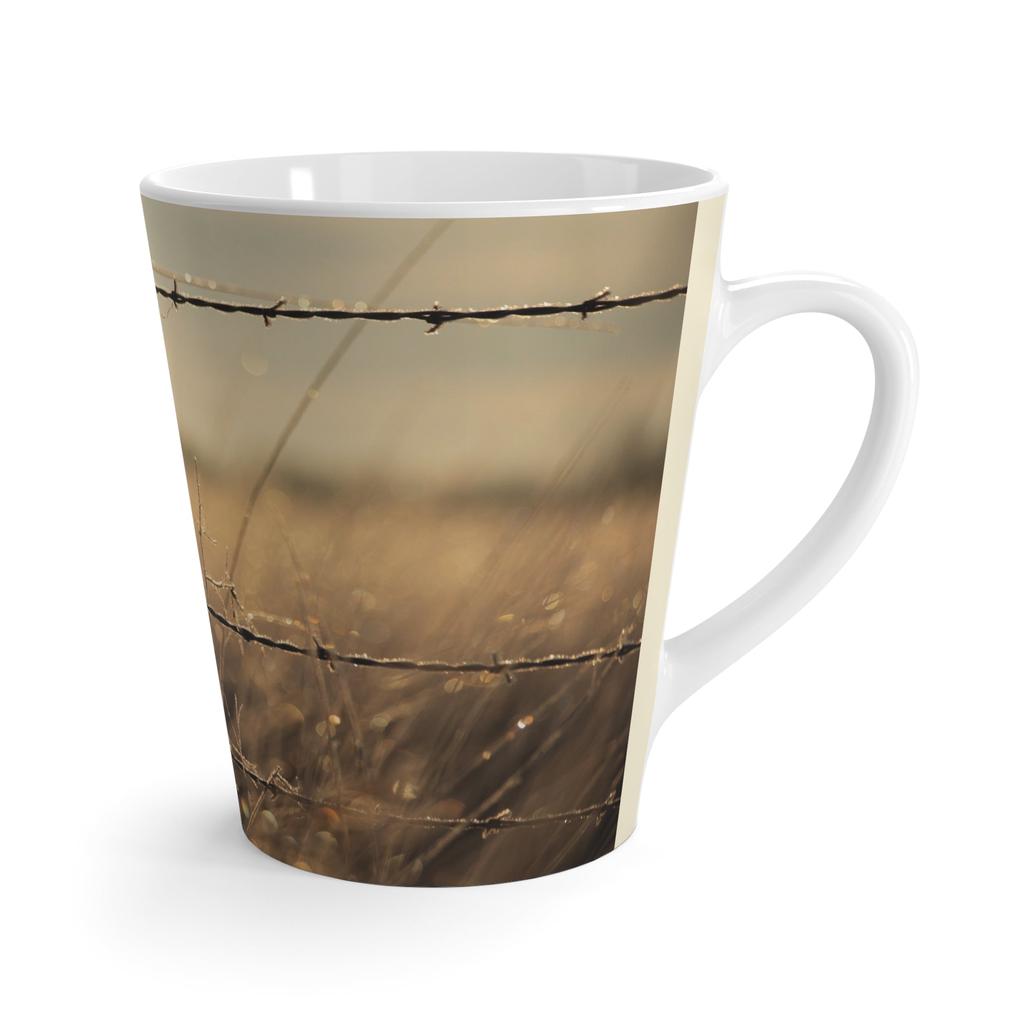 Latte Mug - Western Barbed Wire Design