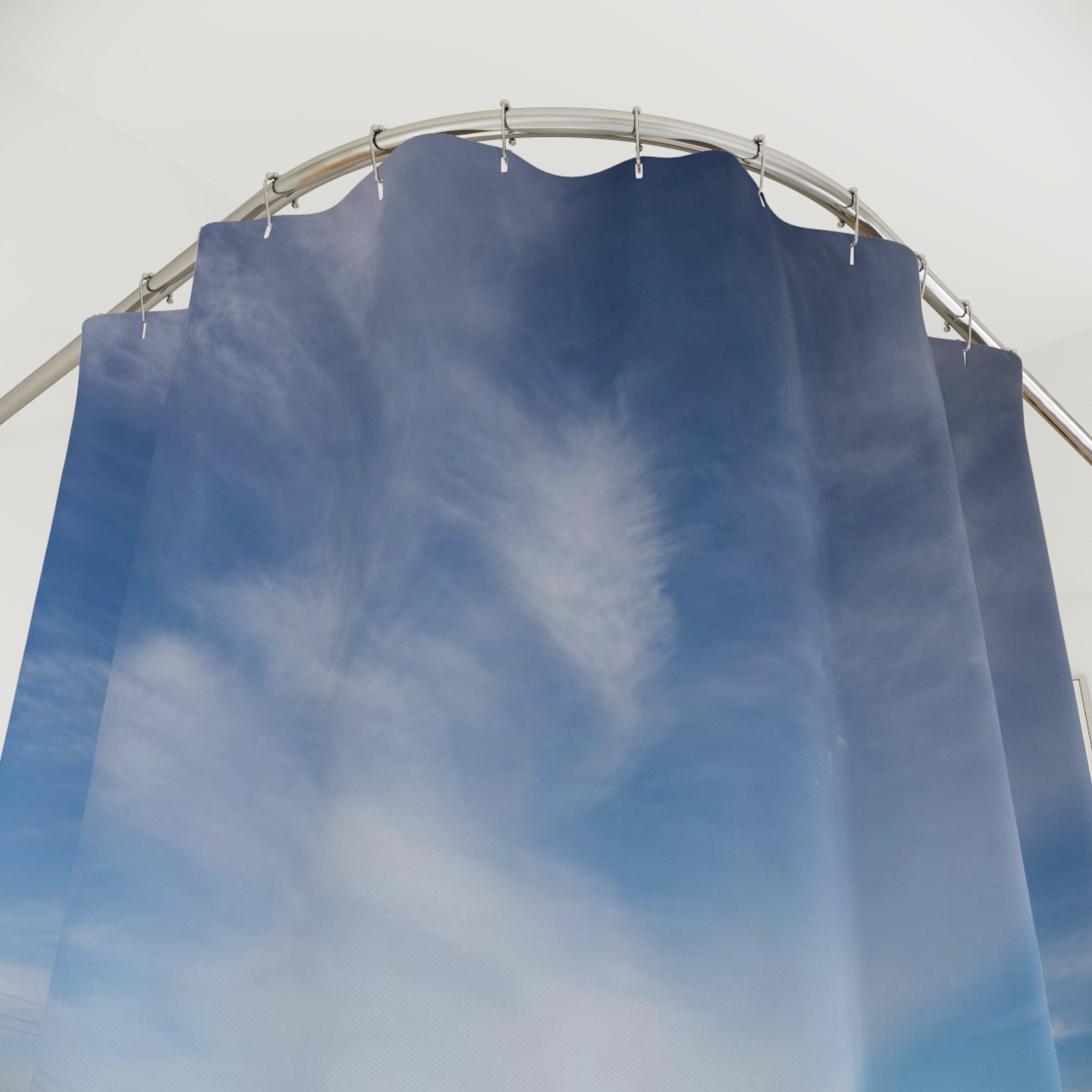 Desert Highway Shower Curtain — Scenic Open Road Bathroom Decor
