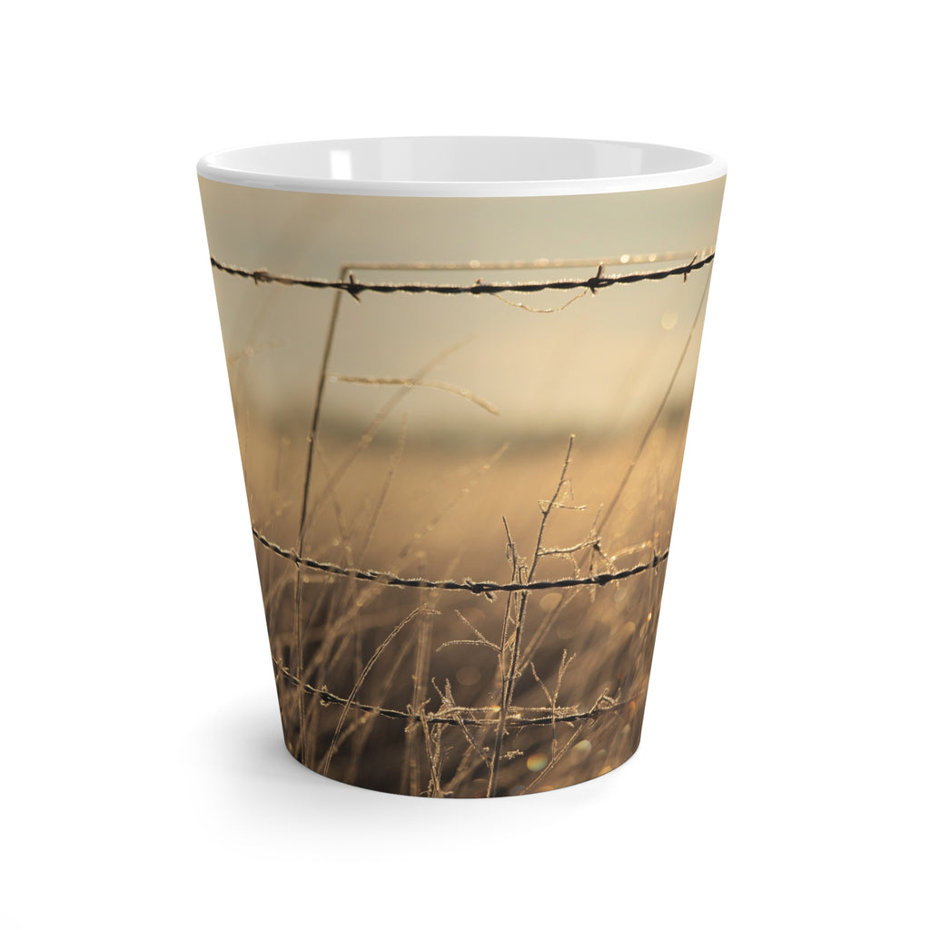 Latte Mug - Western Barbed Wire Design
