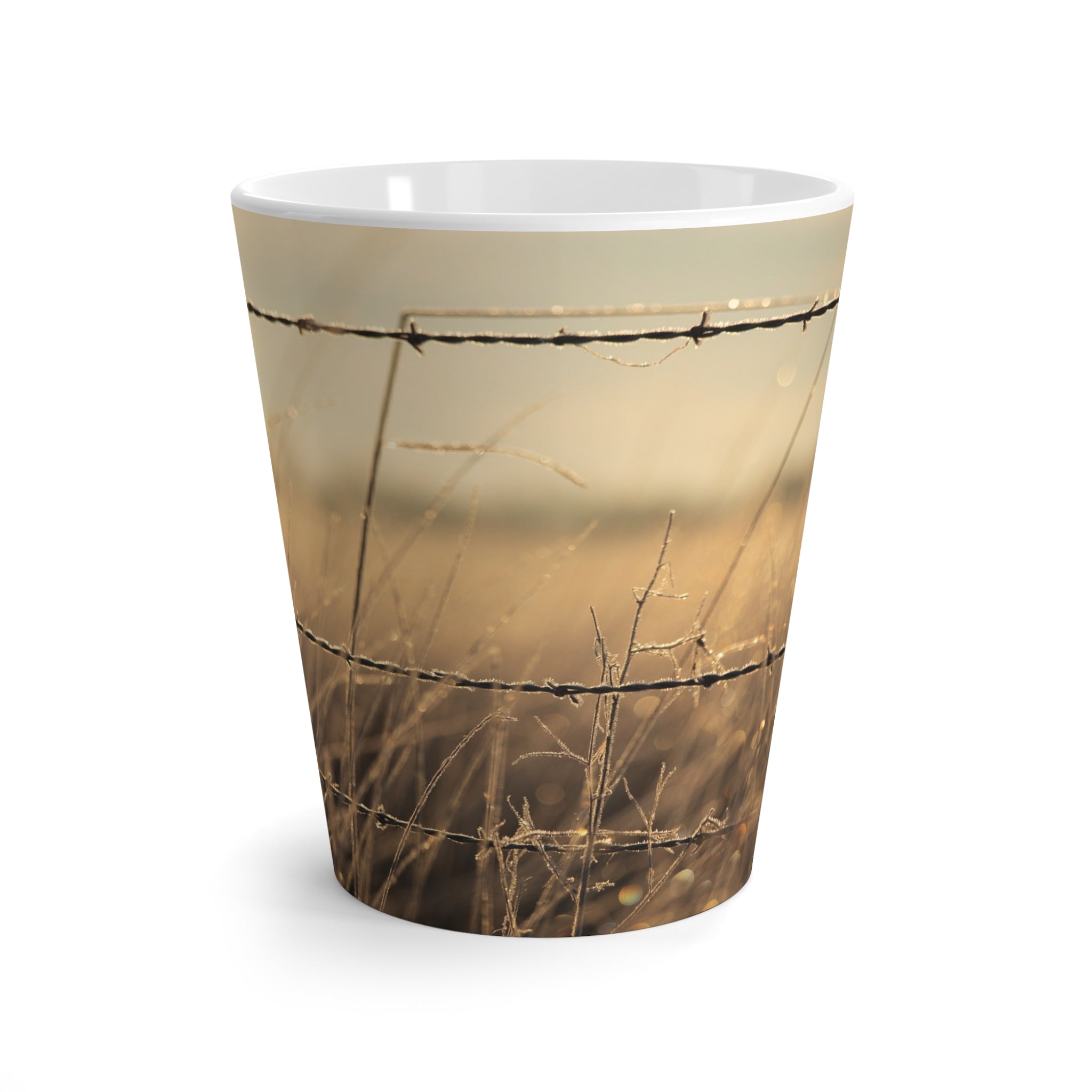 Latte Mug - Western Barbed Wire Design