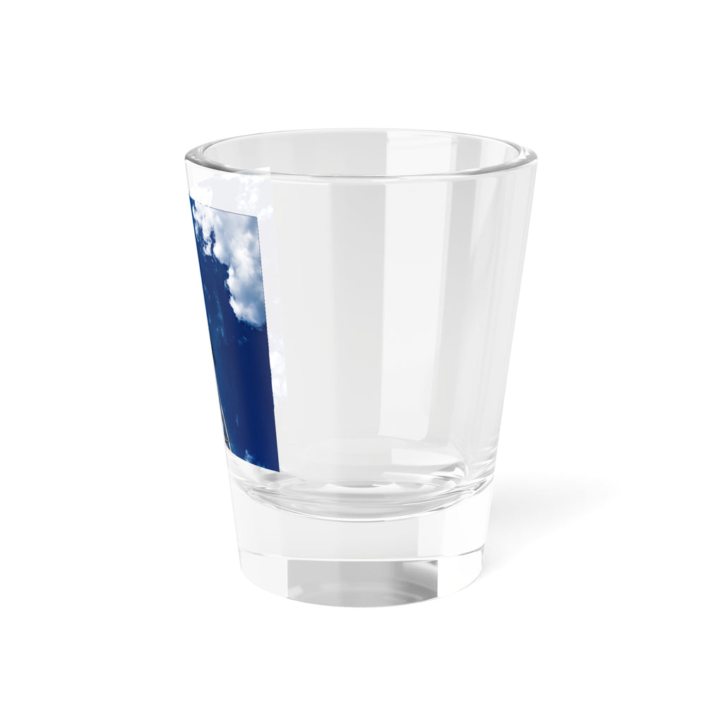 Meteorologist Sky Tower Shot Glass — Blue Cloud Photo 1.5oz