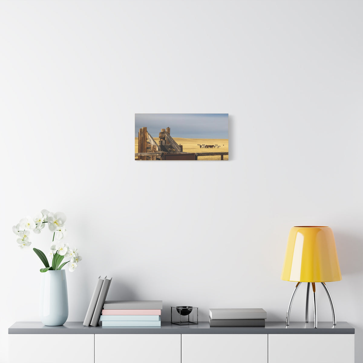 Rustic Open Range Horse Canvas Print — Stretched Matte Wall Art