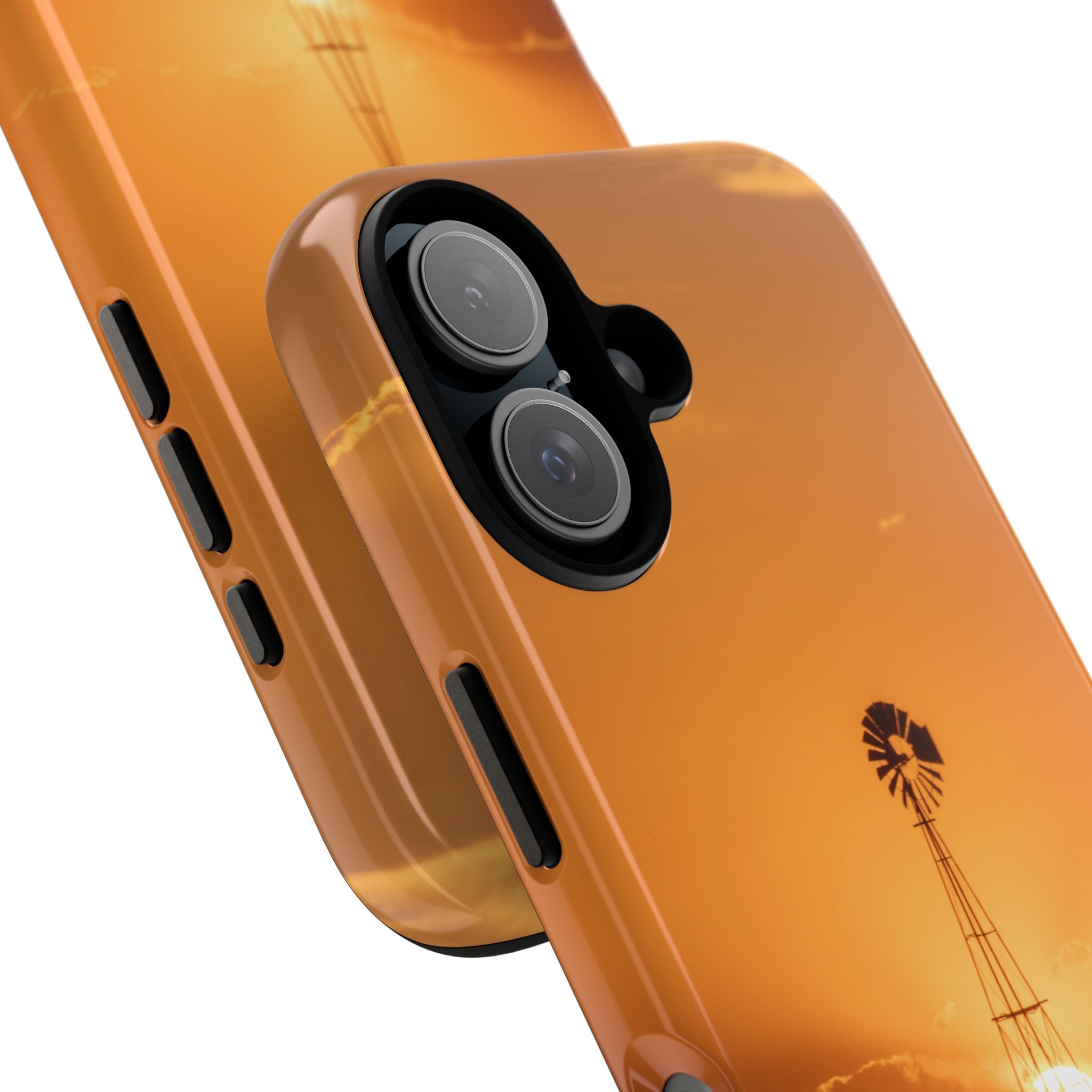 Sunset Windmill Phone Case — Rustic Sunset Protective Phone Cover