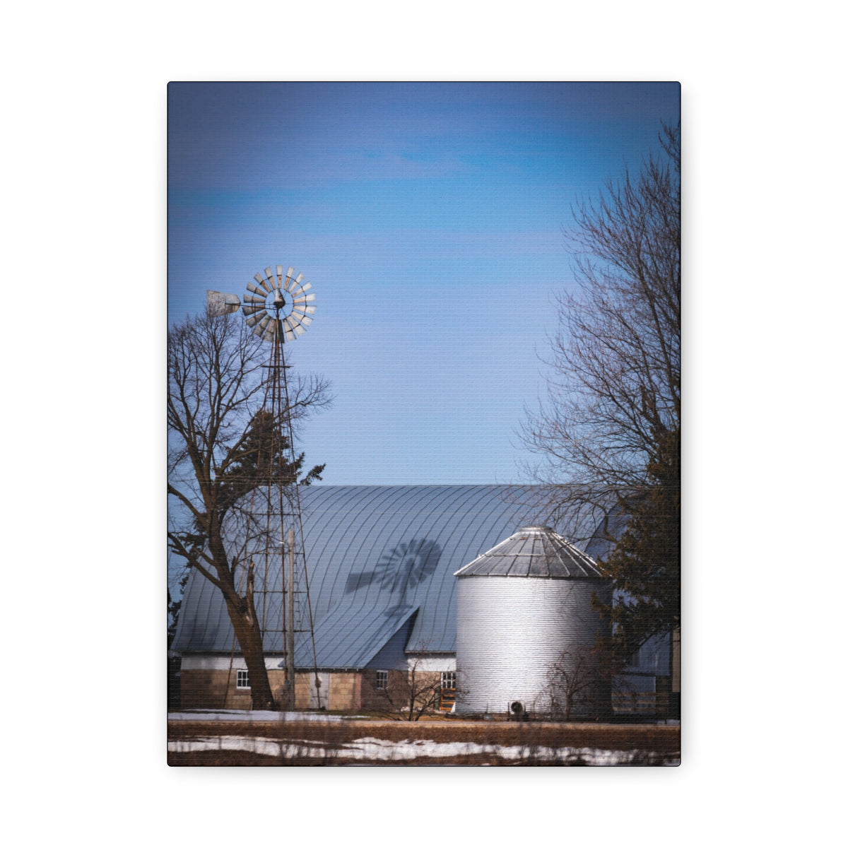 Windmill Shadow | Matte Canvas