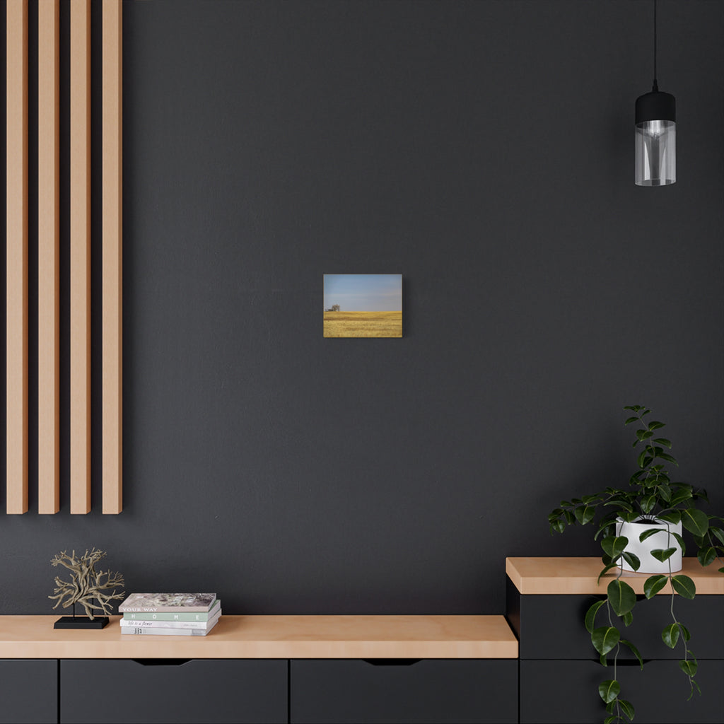 Prairie Field Canvas Print — Minimal Landscape Wall Art