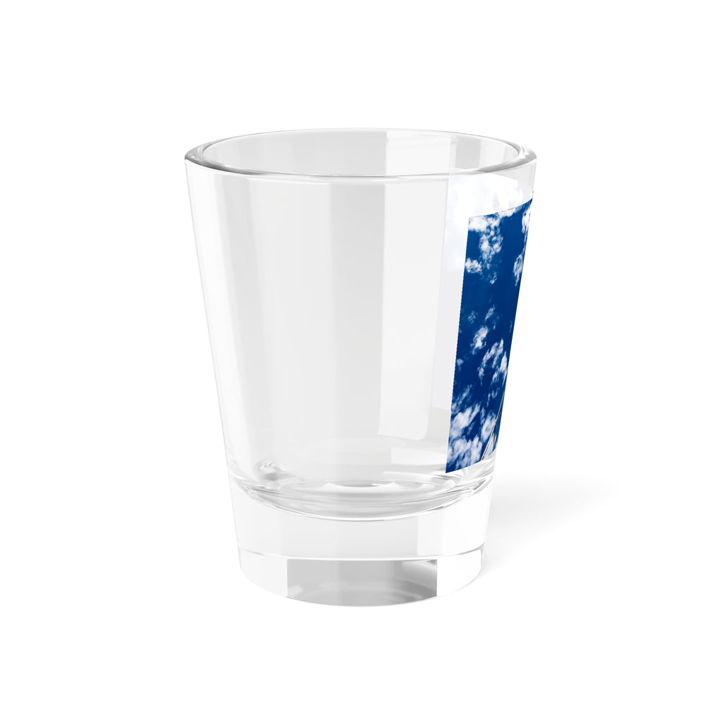 Meteorologist Sky Tower Shot Glass — Blue Cloud Photo 1.5oz